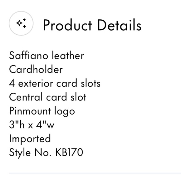 Kate Spade New York pizza card holder - Picture 5 of 11